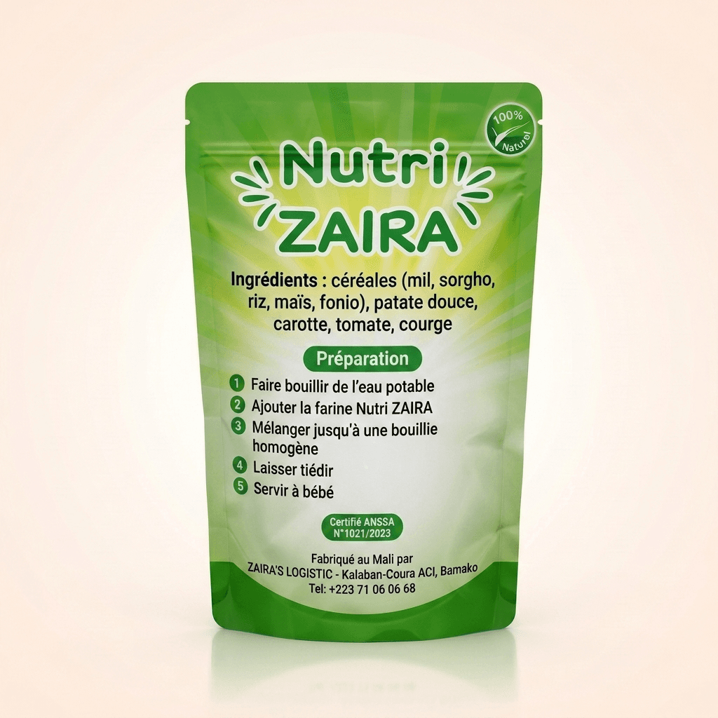 Nutri ZAIRA Légumes - 300 g, verso