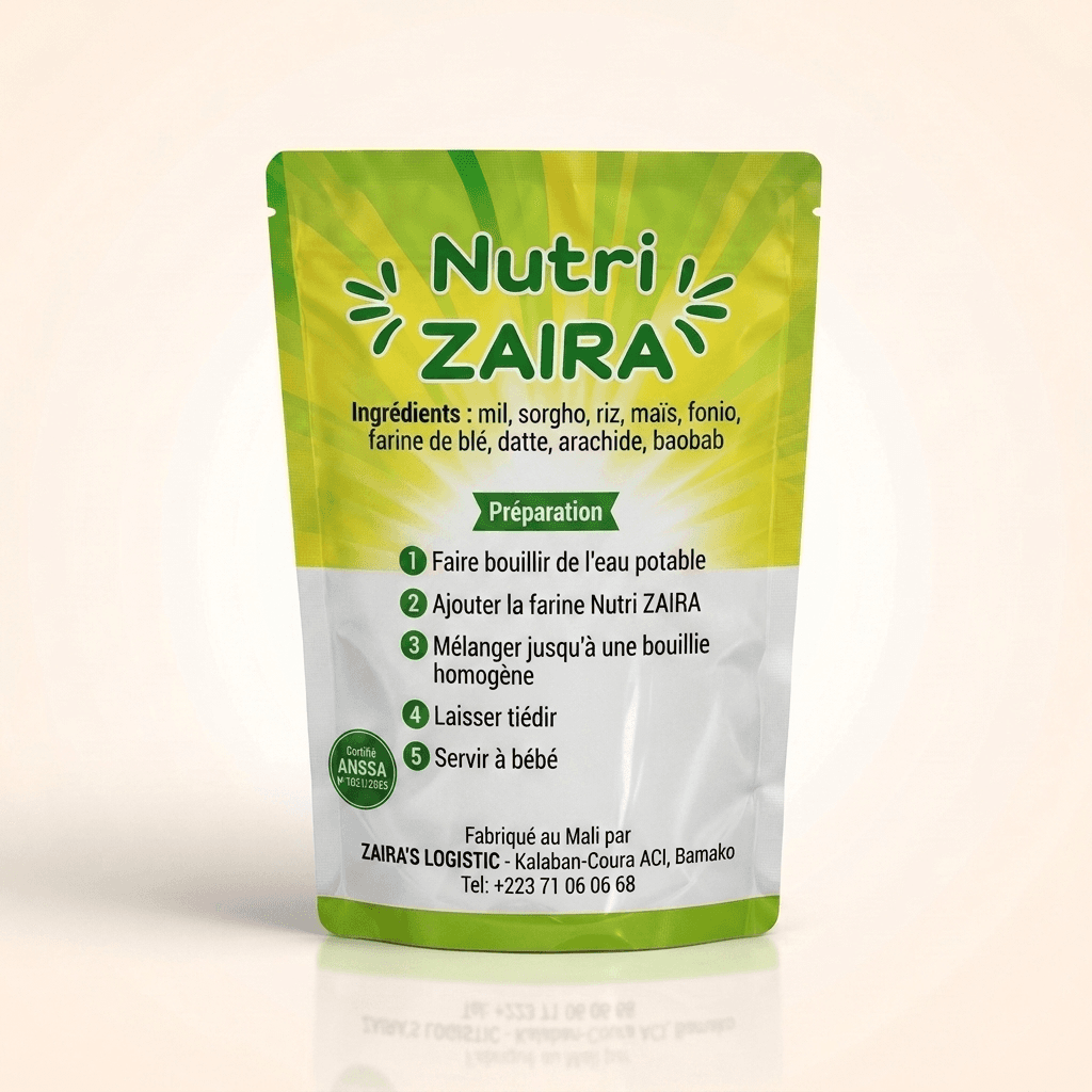 Nutri ZAIRA Nature - 500 g, verso
